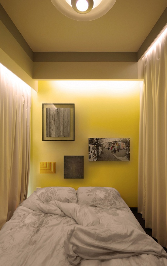 Rèm cửa được sử dụng ở trên cửa sổ không cản trở ánh sáng tràn vào căn phòng nhưng với mức độ vừa phải. Vào ban đêm, các rèm cửa đảm bảo sự riêng tư cho người sử dụng trong căn phòng của mình.