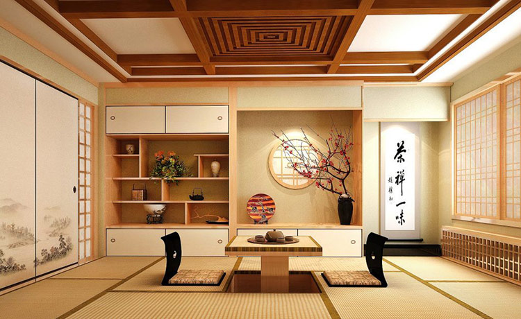 Phong cách thiết kế nội thất biệt thự kiểu Nhật Bản